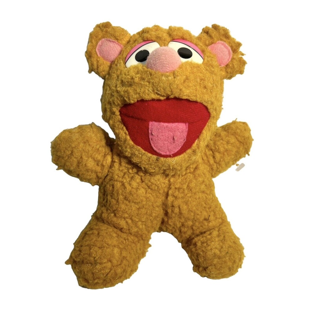 Vintage Baby Fozzie Bear 1987 Sesame Street 8" Plush Stuffed Jim Henson